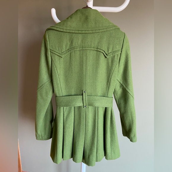 Miss Sixty Green Wool Peacoat size S - Picture 6 of 12
